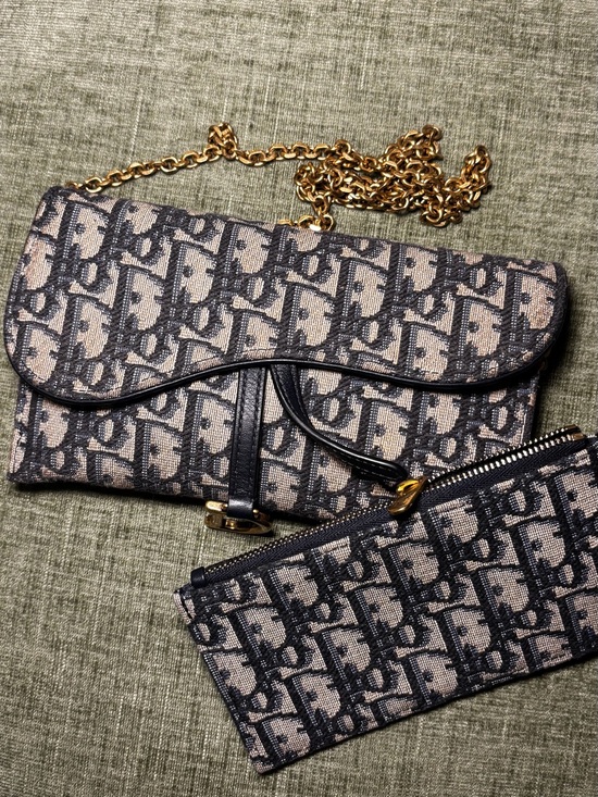 Dior Handbags - Christian Dior Oblique Saddle Chain